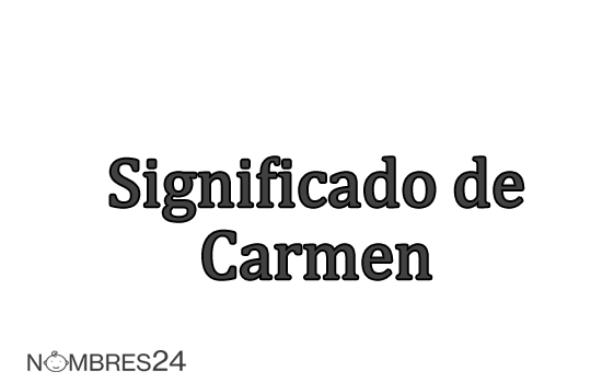 significado de Carmen